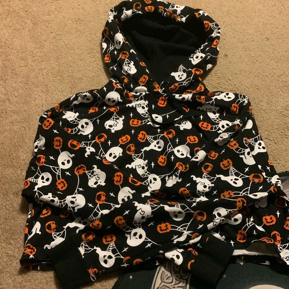 Killstars Haunted Pumkin cropped hoodie